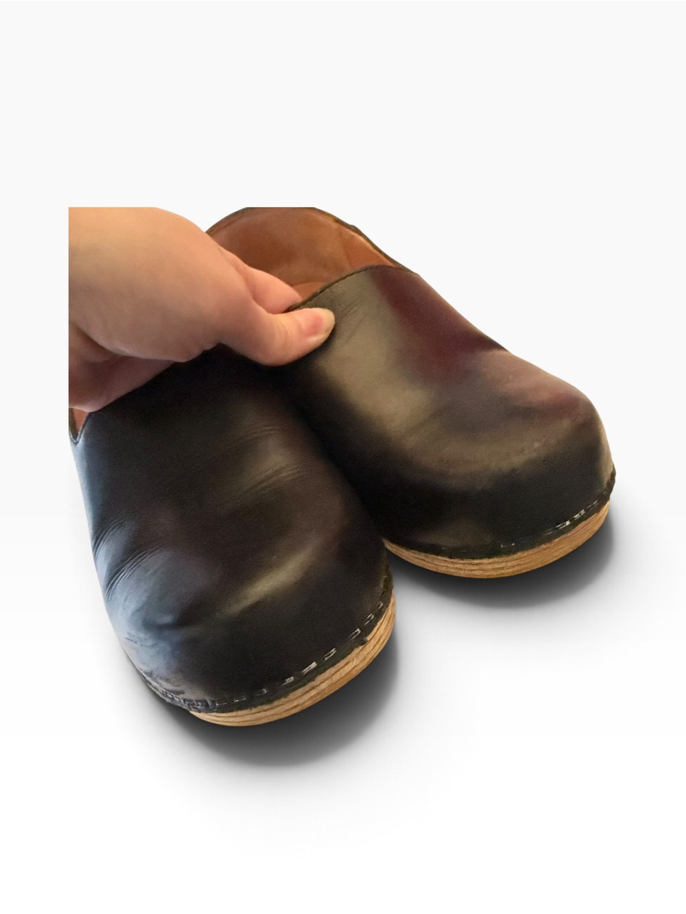 Dansko Marisol Shoes Womens 39 Black Leather Heels Closed Toe - Picture 3 of 6